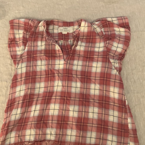Like New Birds of Paradise Trovata plaid top - Picture 3 of 5